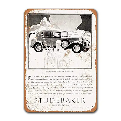 Bar Poster Home Coffee Club Restaurant Wall Decor 1929 Studebaker Automobiles Pub Vintage Car Tin Signs Metal Grage Man Cave Sg