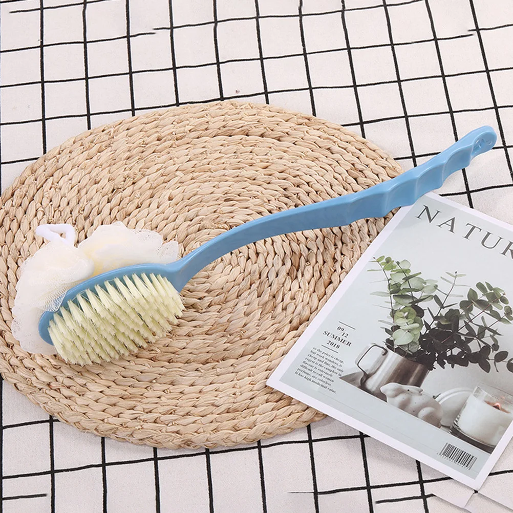 

3Pcs Double-Sided Bath Brush Set with Long Handle Scrubbing Shower Back Scrubber for Body Exfoliation Cleaning Bathing Tools
