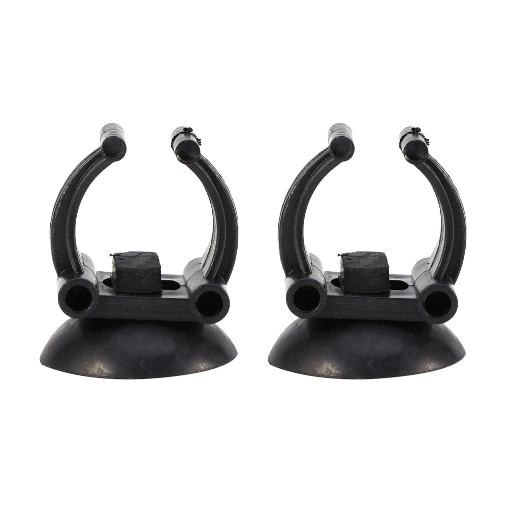 

20pcs Heating Rod Suction Cups Strong Aquarium Tube Holder Fish Tank Accessory Durable Black Easy Install Water Resistant For