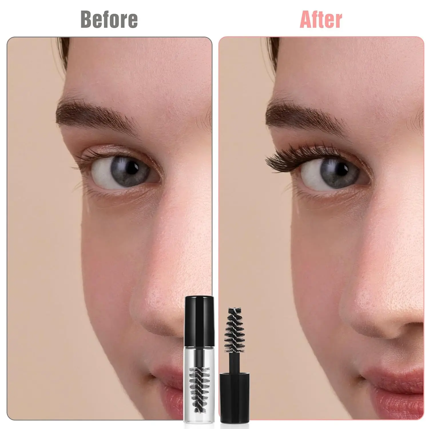Neue Leere Mascara-Tuben mit Bürstchen 2ml Mascara-Tuben Leer für Rizinusöl, Mini-Wimperncreme-Fläschchen mit Bürsteneinsätzen – Detail 9