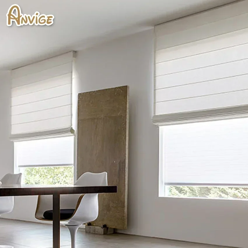 

Высококачественные римские шторы из хлопка и льна, моющиеся шторы для простой установки, индивидуальная оконная занавеска