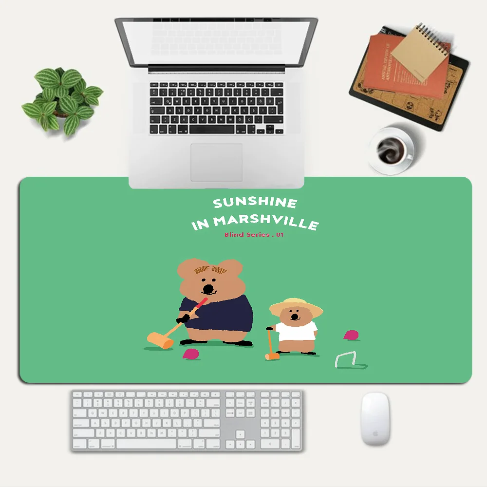 Cute D-Dinotaeng KawaiI Mousepad Custom Skin Desktop Desk Mat Kawaii Gaming Accessories Students Writing Pad for PC Computer