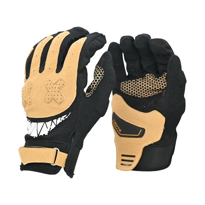 Gants de moto à écran tactile pour hommes et femmes, gants de vélo VTT, course à pied, fitness, gym, équitation, moto, document macaron