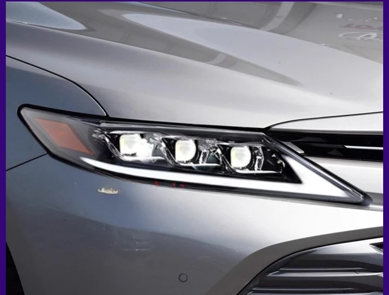 

Applicable To 18-23 Eighth Generation Camry Three-eye Headlight Assembly Modified LED Daytime Running Light Water Steering