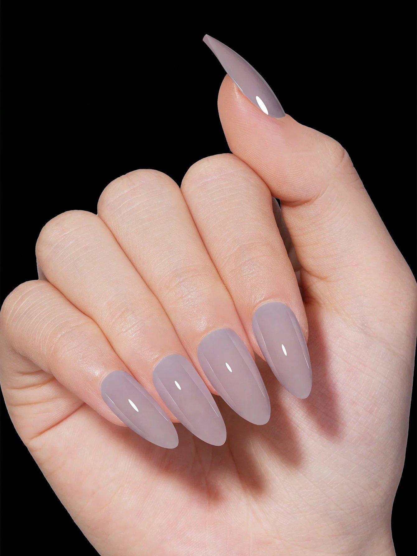 140개, 5색 짧은 아몬드 네일 팁 1박스, 14가지 사이즈의 아크릴 네일 팁, 여성에게 적합한 풀 세트 인조 네일 팁