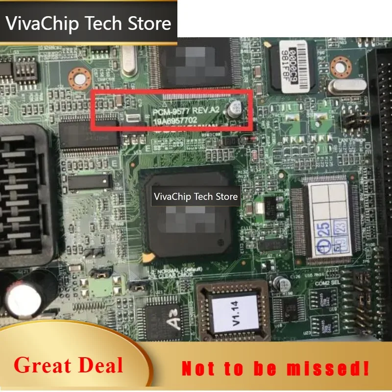VivaChip TechPCM-9577 Rev.A2 A1 100%OK PCM-9577F Original Embedded IPC Motherboard Industrial Mainboard SBC PC/104 Bus PCI Slot