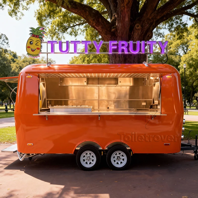 

Мобильный кухонный прицеп-фургон для еды на заказ, передвижной фудтрак с полным кухонным оборудованием