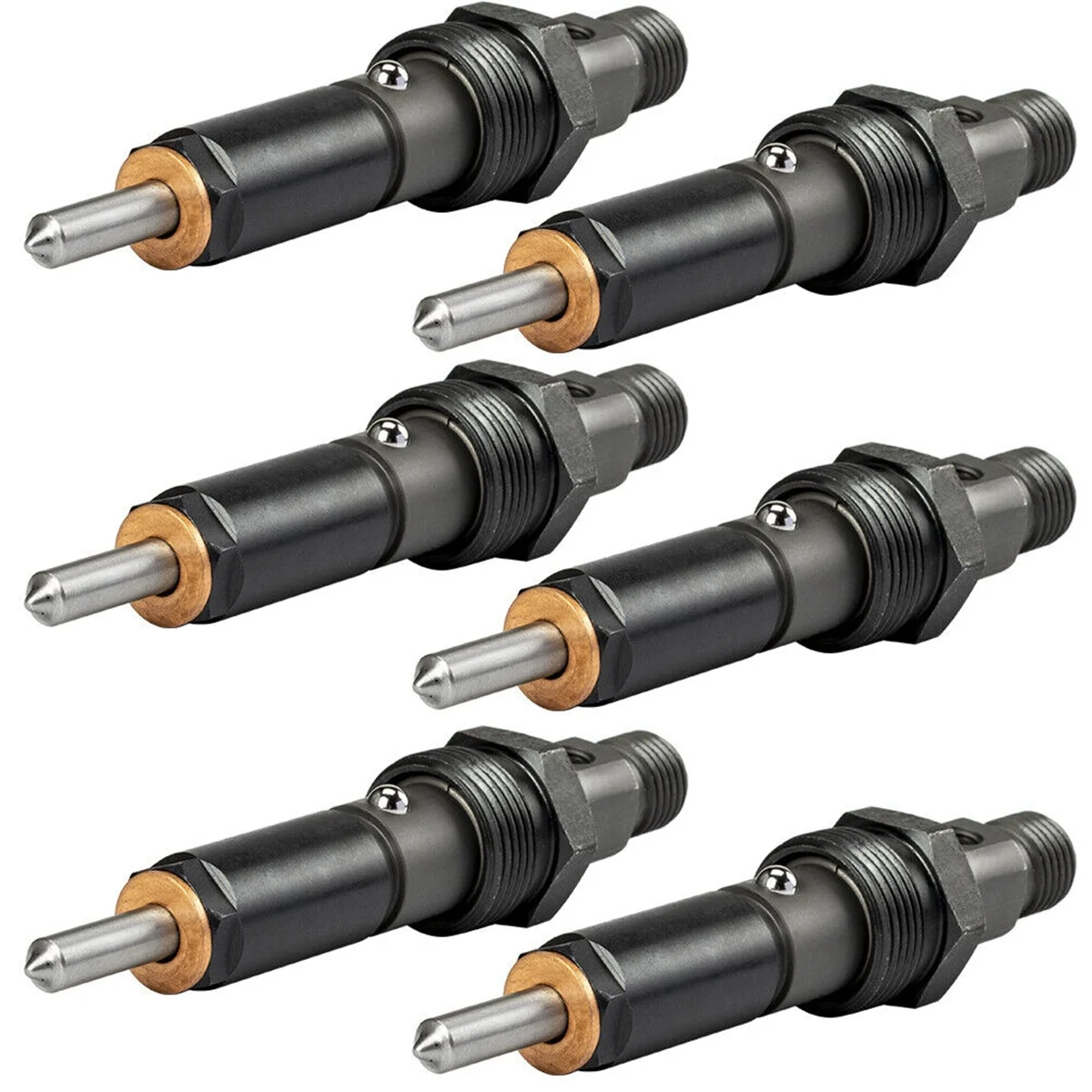 

6 шт. комплект топливных форсунок W/комплект колец 3283562 для Cummins 5.9L KDAL59P6 Держатель сопла P7100