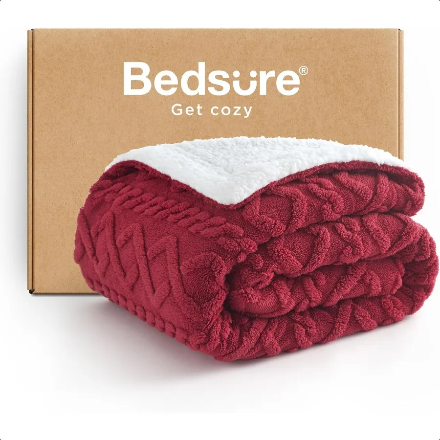 

Флисовое одеяло из шерпы для дивана, мягкое, пушистое, уютное, жаккардовое, с воротником для женщин, подарочные толстые и теплые одеяла