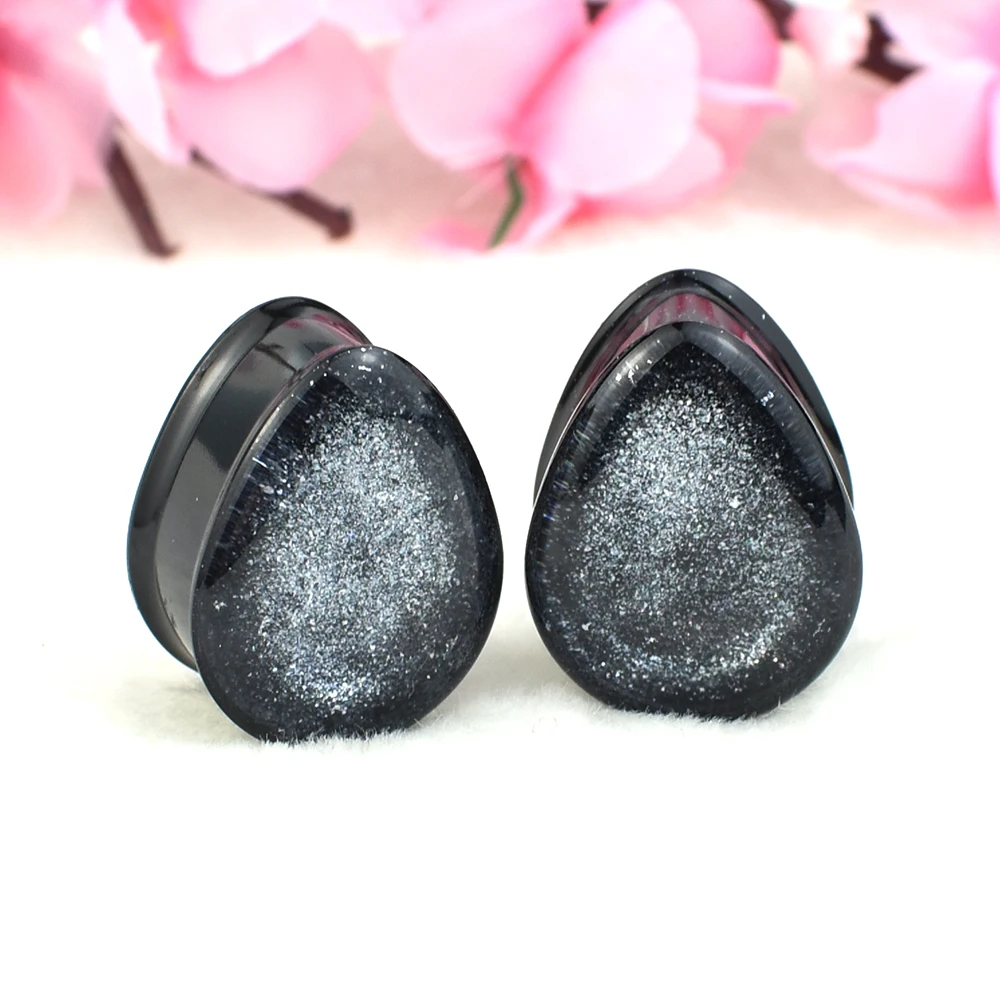 8-30mm Drop Shaped Acrylic Ear Tunnels Plugs and Gauges Ear Stretcher Expander Ear Piercing Earring