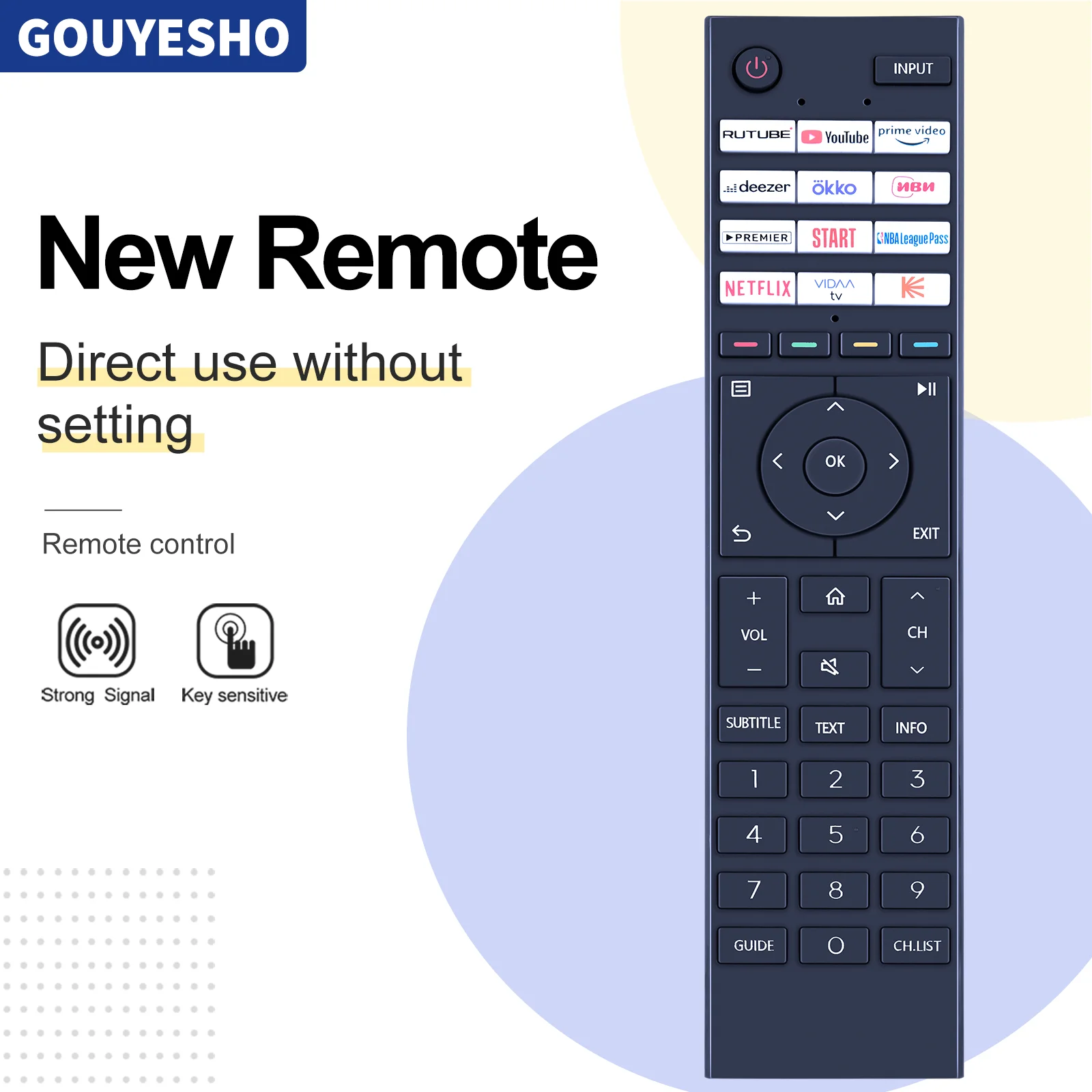 New Applicable to Toshiba TV Remote Control CT-95078