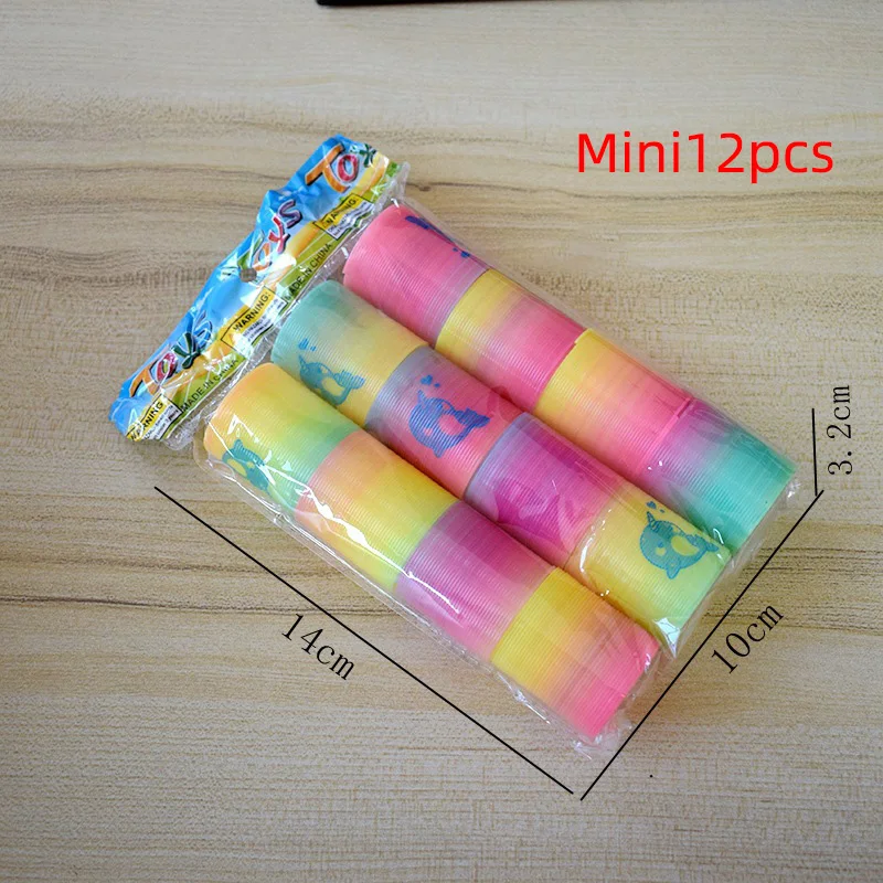 12/240 stücke Mini Regenbogen Magische Quellen Spielzeug Kinder Geburtstag Party Favor Giveaway Geschenke Souvenir Kindergarten Gast Pinata Füllstoff – Detail 8