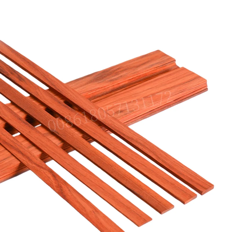 

African Padauk Wood Strips / Batten - 5 / 10 / 20 Pieces, 4mm to 12mm Thick, 4mm - 12mm Widths, for DIY Furniture Woodworking