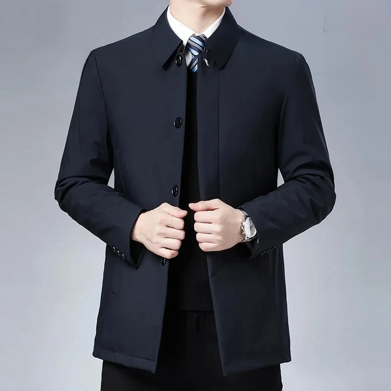 

Мужская утепленная хлопковая куртка Pierre Cardin: повседневная, зимняя, модная, из полиэстера, приталенного кроя