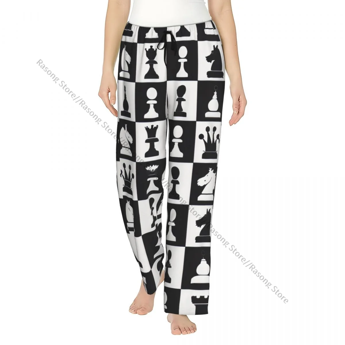 

Классические фланелевые пижамные штаны для женщин, мягкие теплые штаны для сна с эластичным поясом