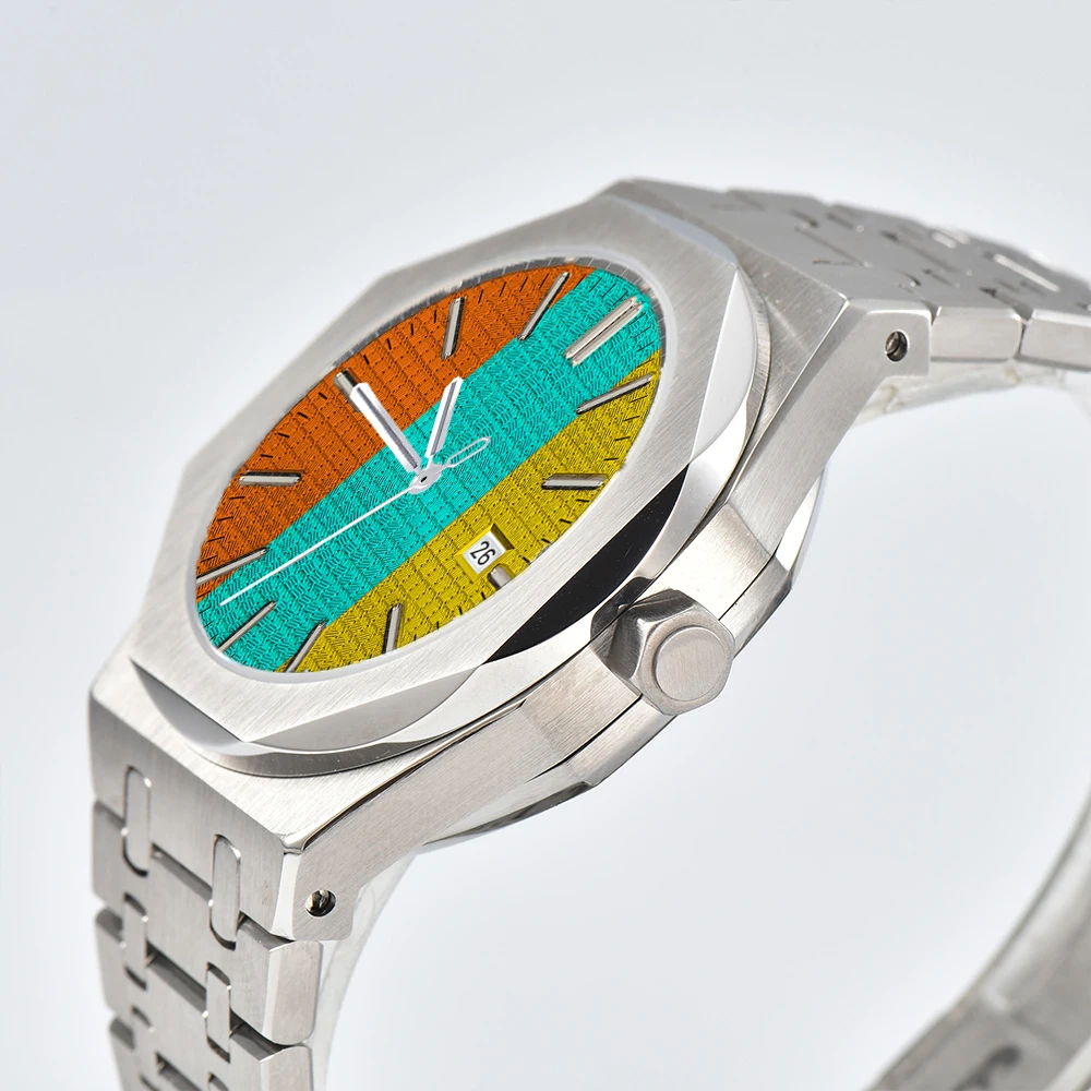 Reloj de buceo de lujo con zafiro MIYOTA 8215/NH35 dial encaje creativo hombres relojes mecánicos automáticos 10Bar impermeable luminoso