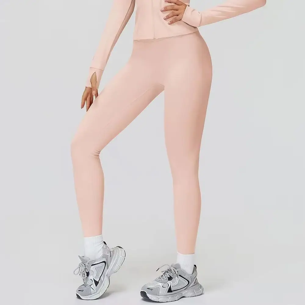 اليوغا السراويل تأثير طماق النساء السراويل الدافئة الرياضة اليوغا بانت الملابس النسائية اللياقة البدنية تجريب عالية الخصر طماق ملابس رياضية #1