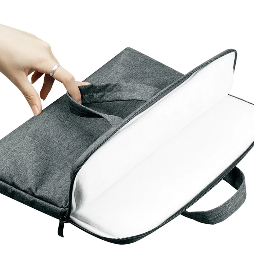 다크 그레이 11.6인치 노트북 가방 패션 내구성 보호 컴퓨터 토트 노트북 핸드백 노트북 가방