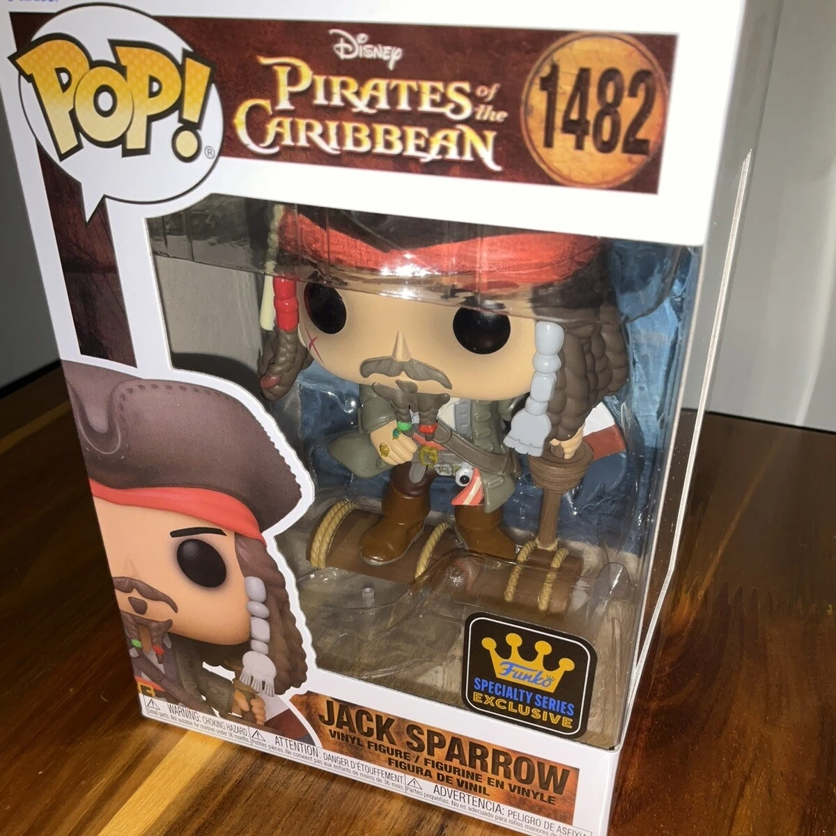 Disney Pirates of the Caribbean Jack Sparrow Figure #1482 Funko Pop Official Licensed Collectible Limited Edition Gift for Fans - view 2