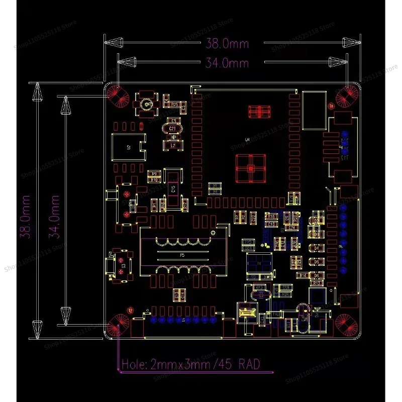 For Figure Data Integrated Transmission 802.11AH Low Frequency Module Drone Robot Image Transmission Module