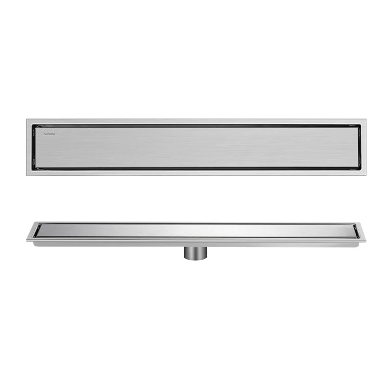 invisible floor drain 304 stainless steel rectangular bathroom drain deodorant drainage for Bathroom balcony kitchen toilet