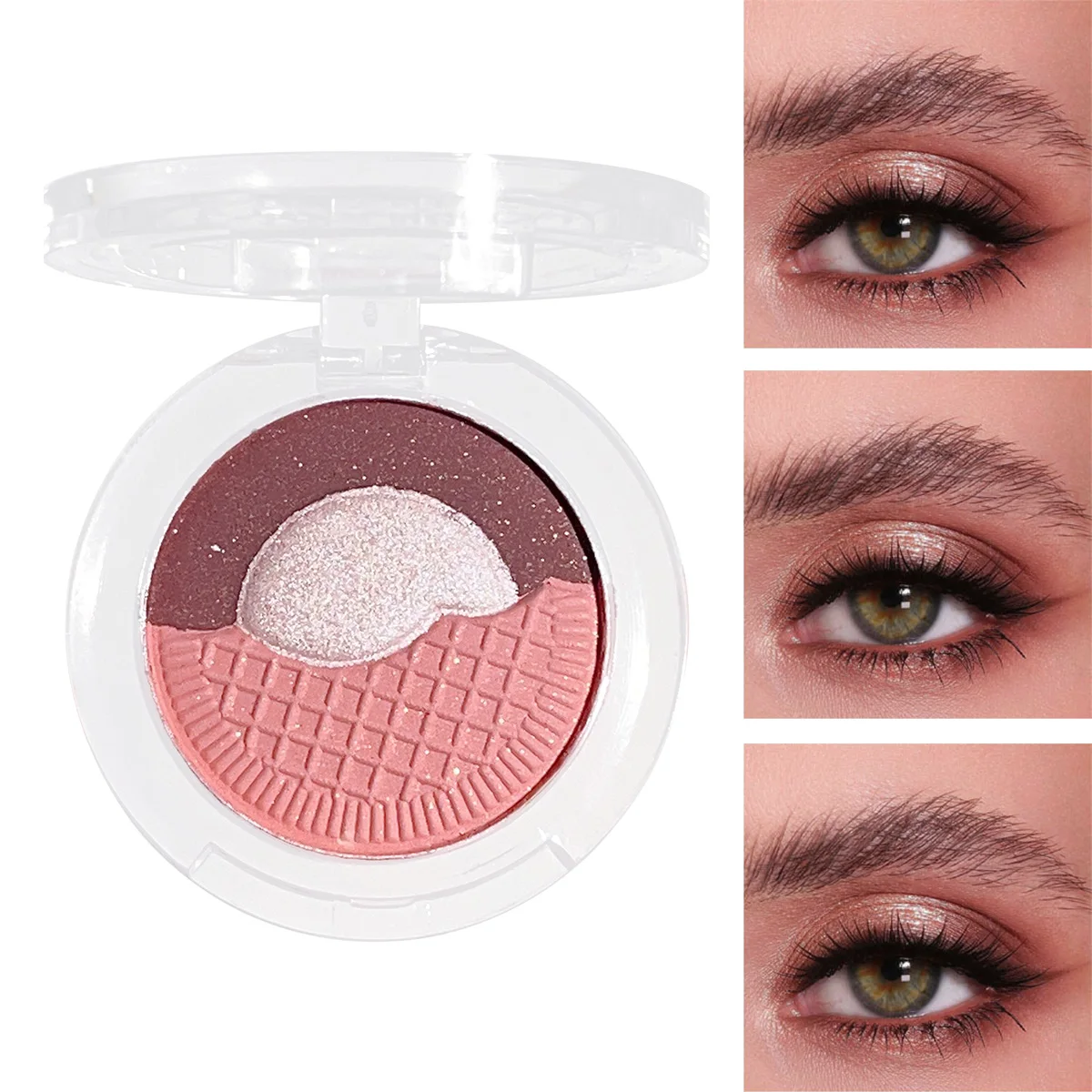 パールマットアイシャドウピンクヨーロッパアメリカ韓国メイクアップアーティストクッキー小皿モノクロアイシャドウボックス