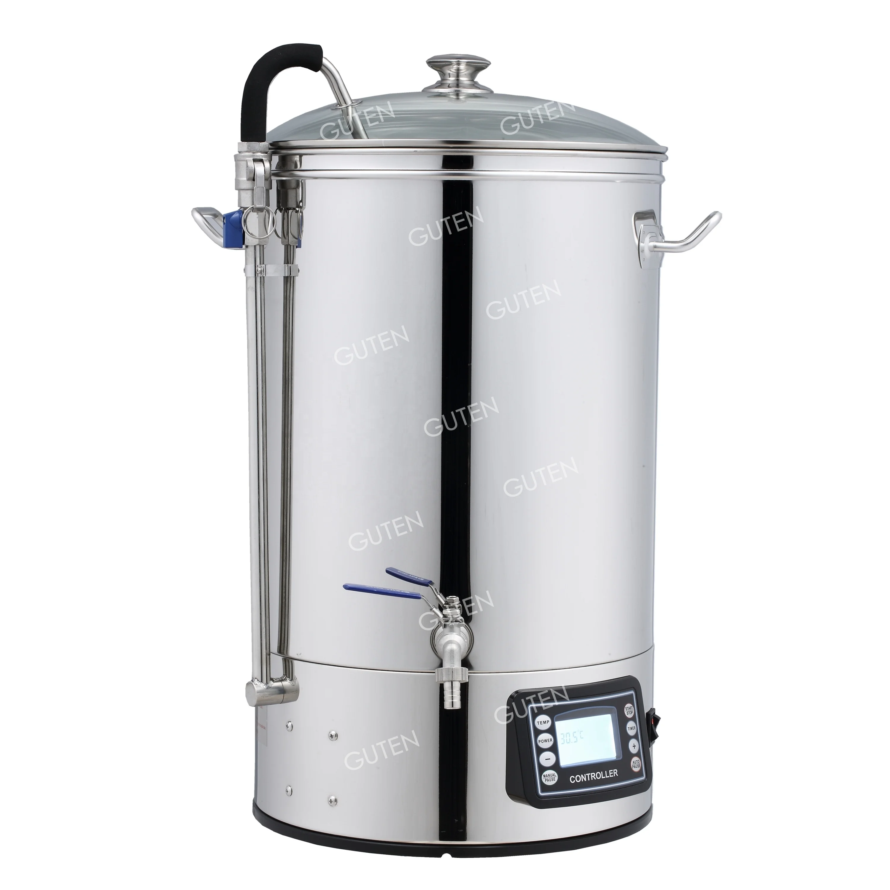 BM-S400M-1 Microbrewery With Chiller Coil /40L Mash Tun /GUTEN KITCHEN EQUIP/BEER BREWING