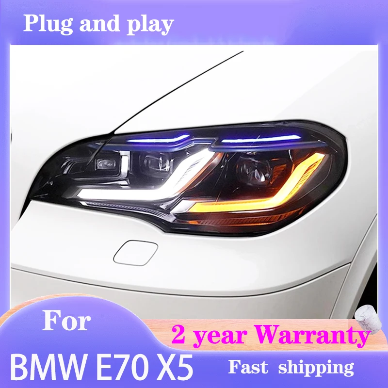 

Car Styling for BMW X5 E70 Headlight 2007-2014 E70 Head Light DRL Turn Signal High Beam Projector Lens