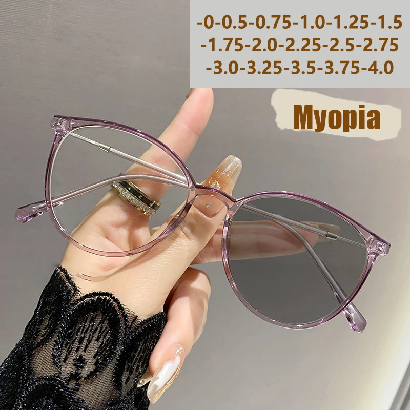 Photosensitive Color-changing Nearsighted Glasses With Anti-blue Light Protection.8147