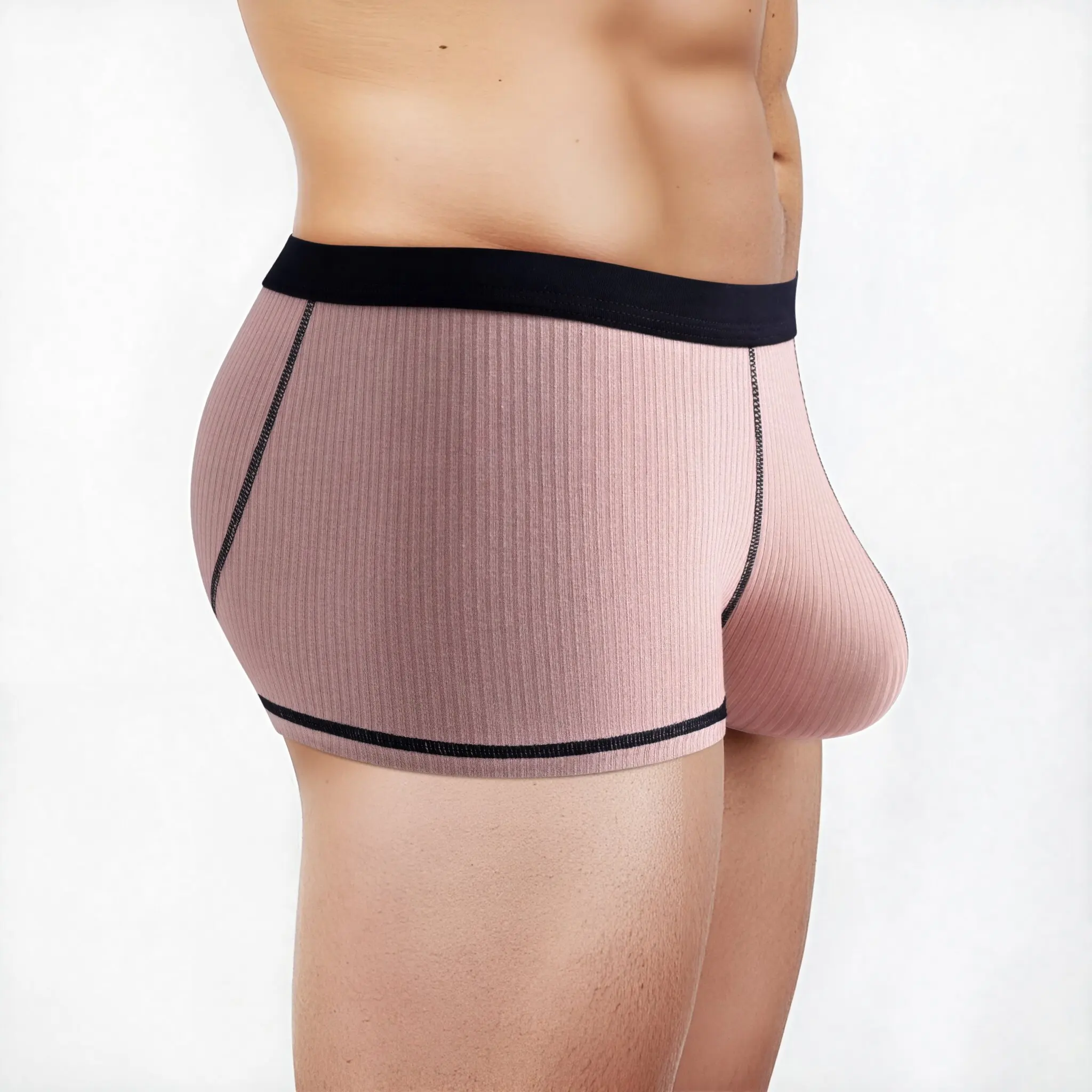 Men's underwear with large scrotal pocket and large stretch flat-leg pants - Image 3