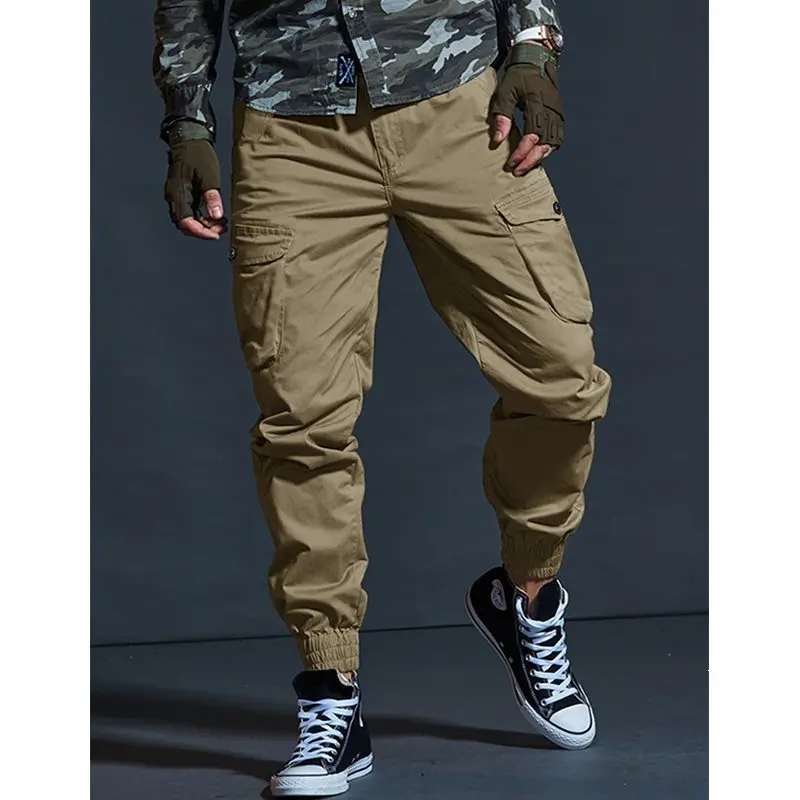 Trendy Slim Fit Men's Work Pants Autumn Cross-Border 3D European Size Multicolor Fashionable Daily Versatile Low Waist Zipper...