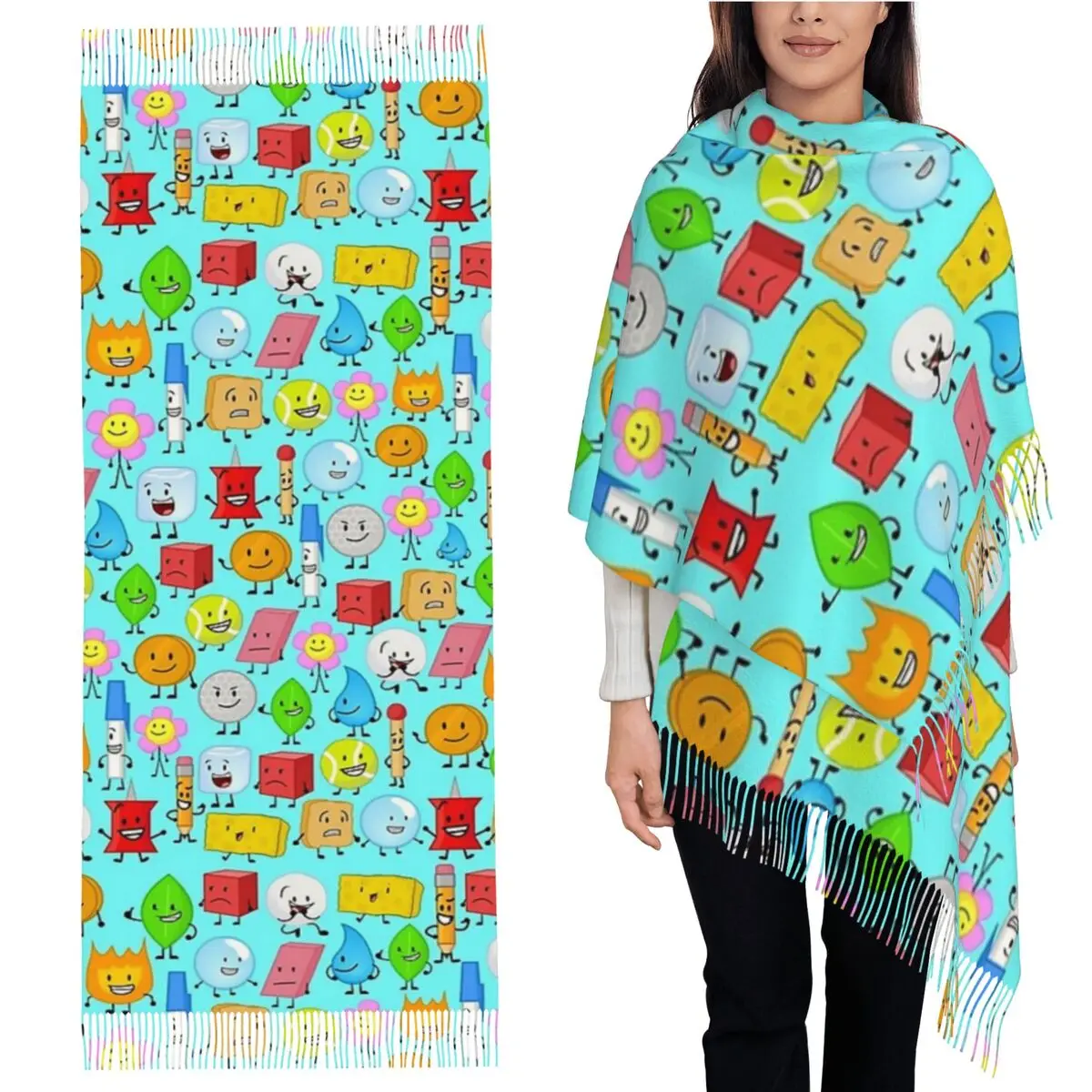 

Bfdi шарф с кисточками, женские мягкие теплые шали и накидки, большая осенне-зимняя шаль