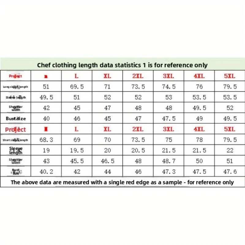 Chef's Work Uniform Men's Short Sleeved Summer Breathable Solid Color Catering Restaurant Cafeteria  Uniform Long Sleeved