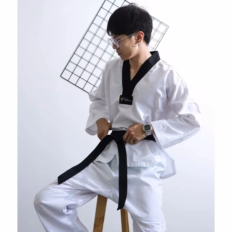 Uniformi Taekwondo bianche Karate Judo Taekwondo vestiti bambini adulti Unisex