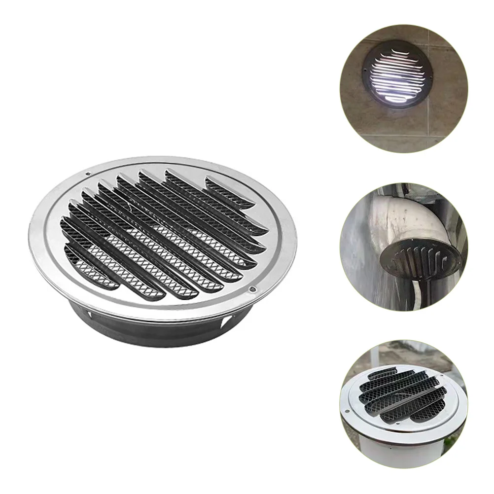 Durable Air Vent Cover Screen Outlet Kitchen Rainproof Round 304 Stainless Steel Dryer Insect