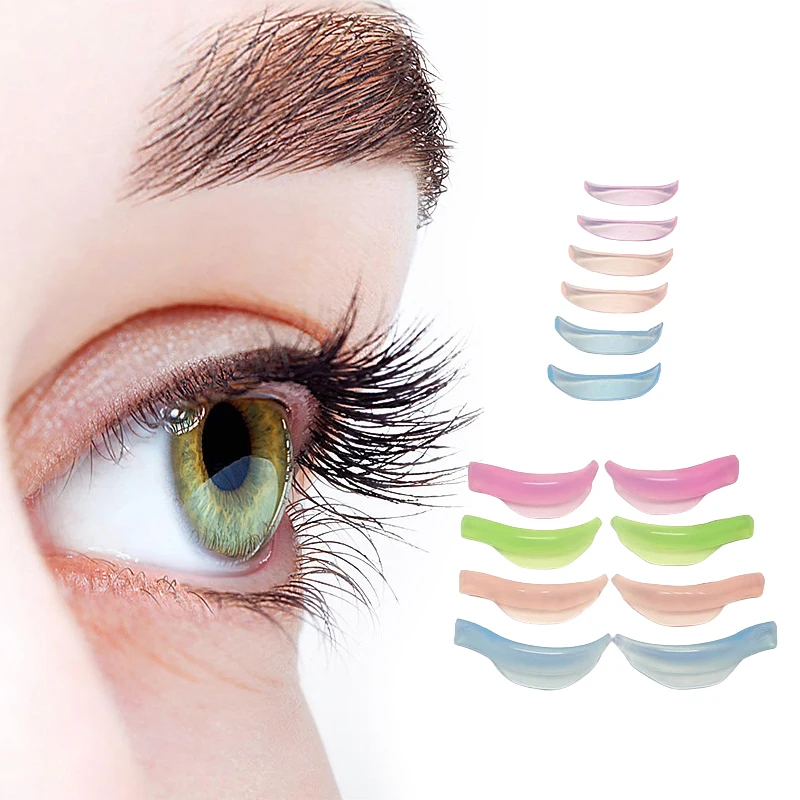 7 Pairs Silicone Eyelash Perm Pad Lifting Lashes Rods Recycling 3D Eyelash Curler Accessories Applicator Salon Makeup Tools