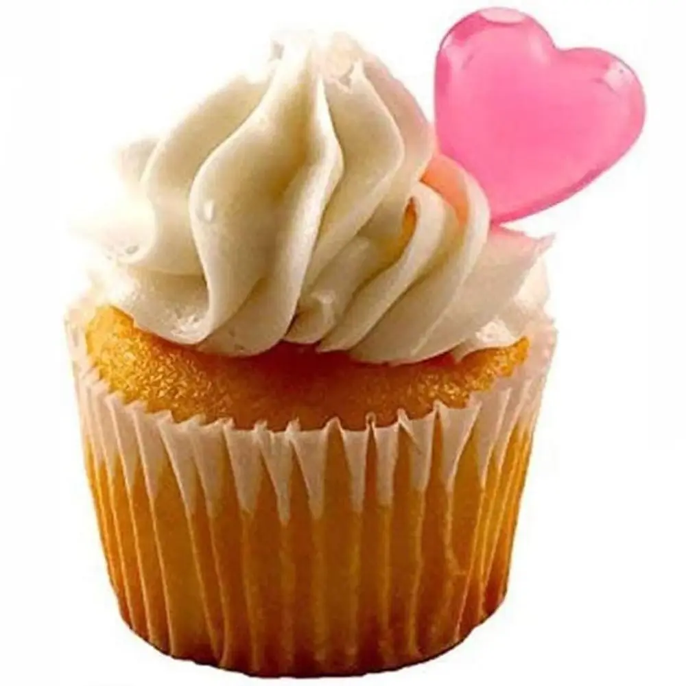 50pcs Portable Heart Shape Transparent Liquid Dropper 4ml Liquid Transfer Pipettes Liquid Injector Cupcake, Chocolate