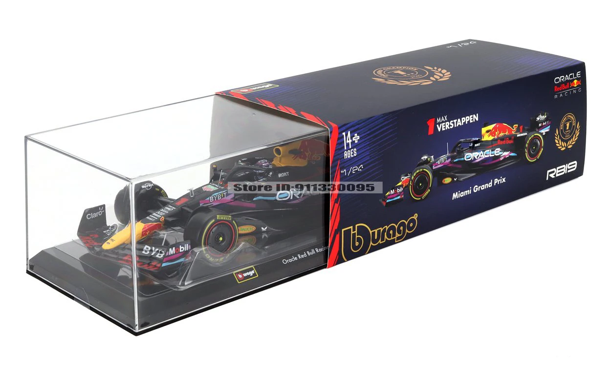 Bburago 1:24 F1 2023 Red Bull RB19 Amerikanische Rennstrecke # 1. Vestappan # 11 Perez Legierungs-Automodelle, Dekorationsstücke, Sammlerstücke, Spielzeug – Detail 20