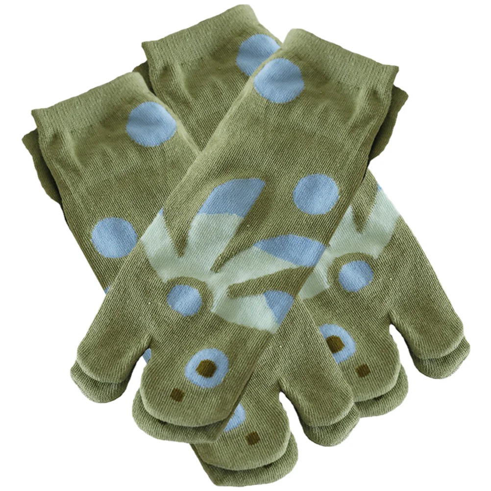 

3 Pairs Two-toed Cotton Socks Universal Elastic Breathable For Women Flip Flops Sock Toe-splitting Socks Japanese Style