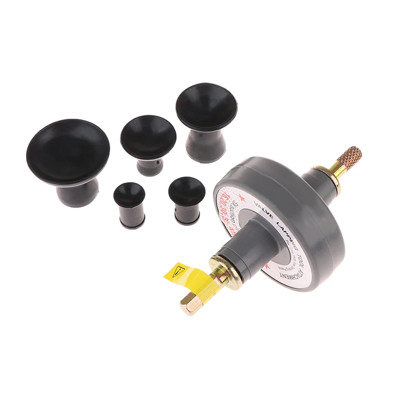 Universal Valve Lapping Tool Attachment W 5 Suction Plates For Shank Grinding Drill Lapper Kit For Auto Moto Engine Valve