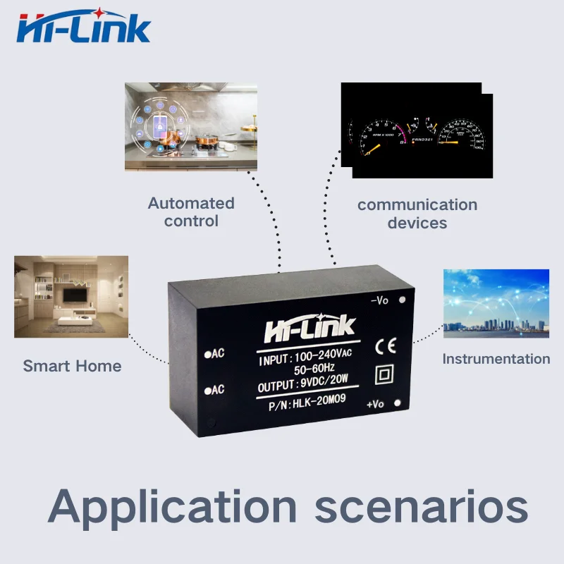 شحن مجاني HLK-20M05 التيار المتناوب تيار مستمر 220 فولت 5 فولت 20 واط معزولة التبديل تنحى وحدة امدادات الطاقة عالية الكفاءة أتمتة المنزل