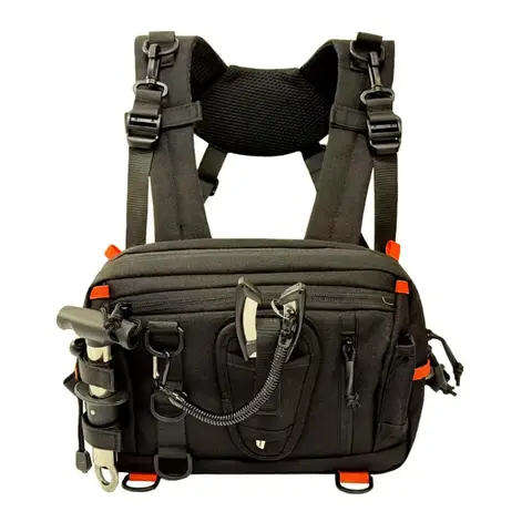 Tactical chest bag, multi-functional, convenient, hiking, cycling, backpack, vest bag, lure fishing bag
