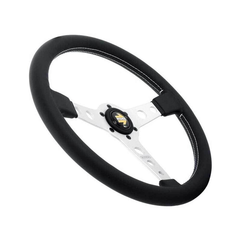 Universal Drift 350mm MOMO PROTOTIPO Racing Steering Wheel Car Leather JDM MOMO Steering Wheel Volantes For VW HONDA TOYOTA BMW