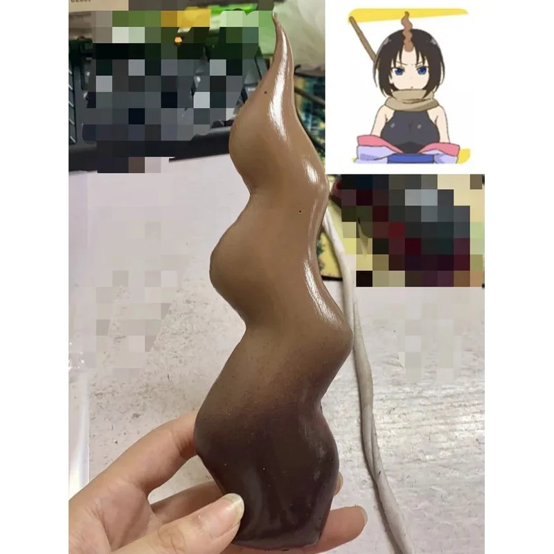 25COSAnime Miss Kobayashi's Dragon Maid Tohru Ilulu Iruru Kanna Kamui Cosplay horquillas de cuerno de dragón accesorios para la cabeza de Halloween