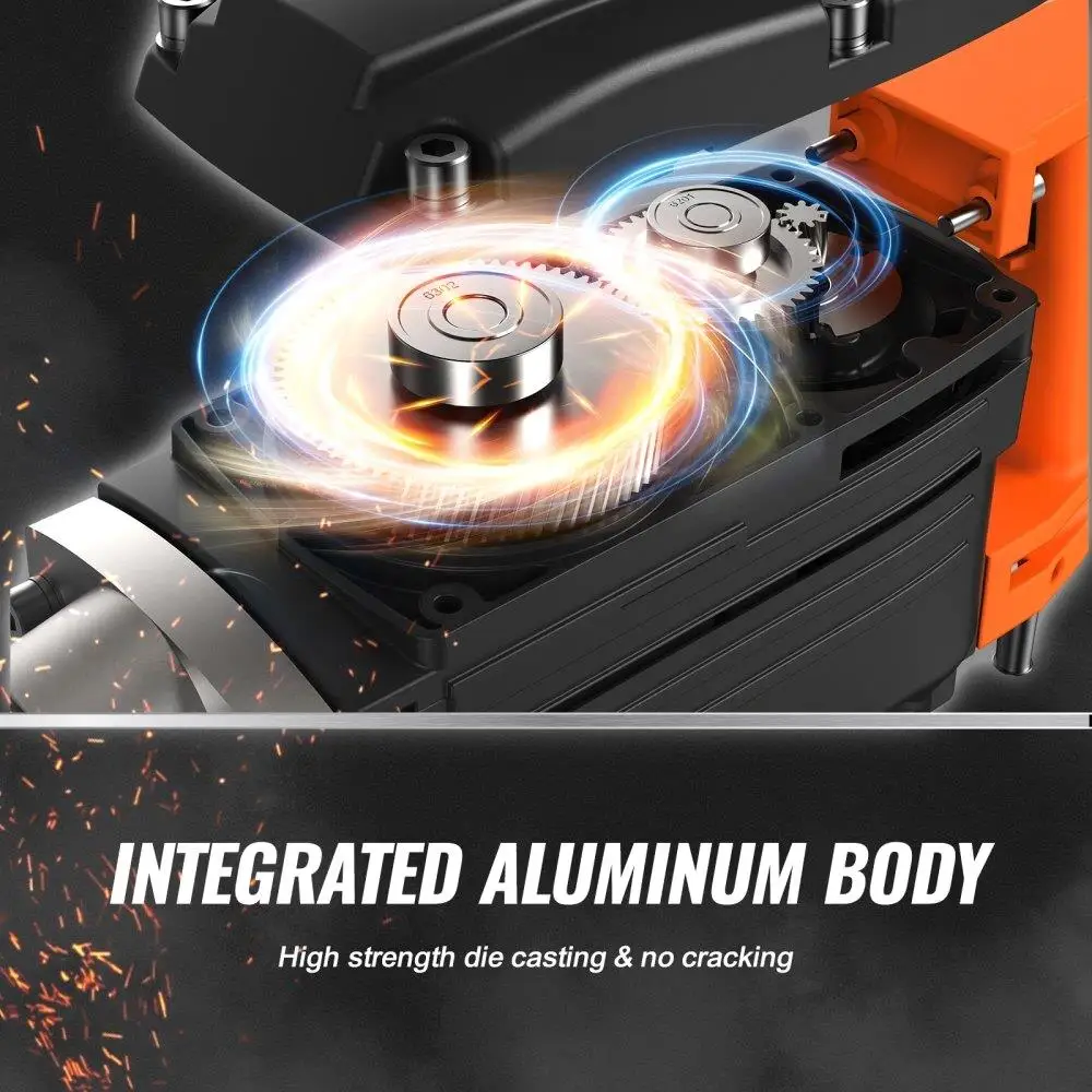 Jack Hammer Listrik 2200W yang Kuat Pemecah Beton Tugas Berat 1350 BPM dengan 6 Mata Pahat dan Tas Jinjing