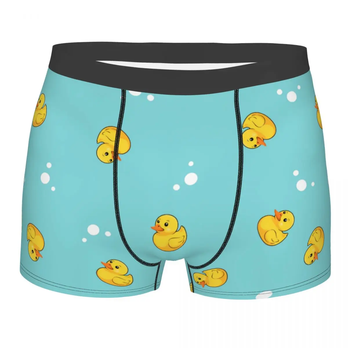 Custom Rubber Ducky Pattern Underwear Men Print Boxer Briefs Shorts Panties Soft Underpants