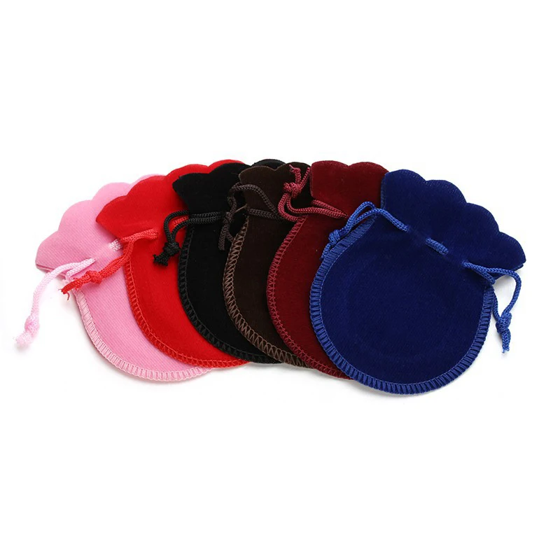 10pcs Calabash Drawstring Bags Velvet Pouch For Jewelry Making Sachet Gift Wedding Party Packages Bead Container Storage