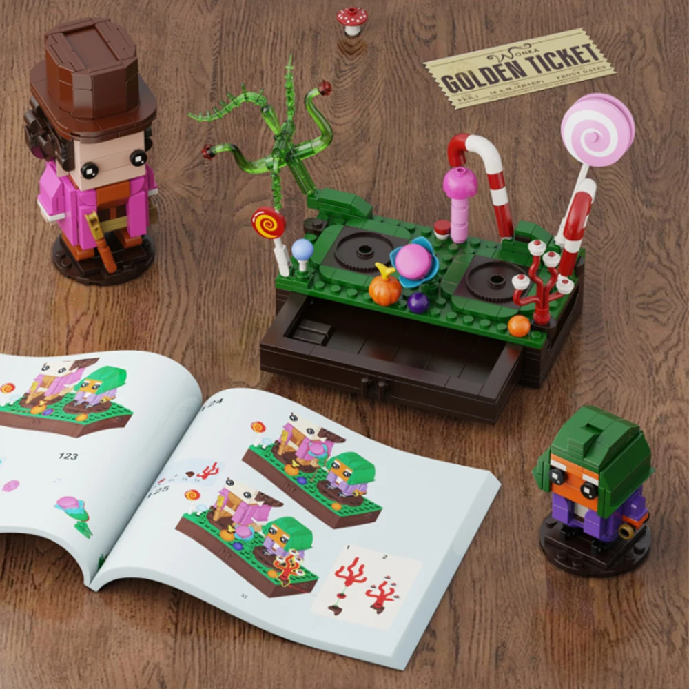 2026 New Popular Movie Chocolate Factory Building Blocks, Creative Assembly Model Toy, Birthday Christmas Gifts for Movie Fans