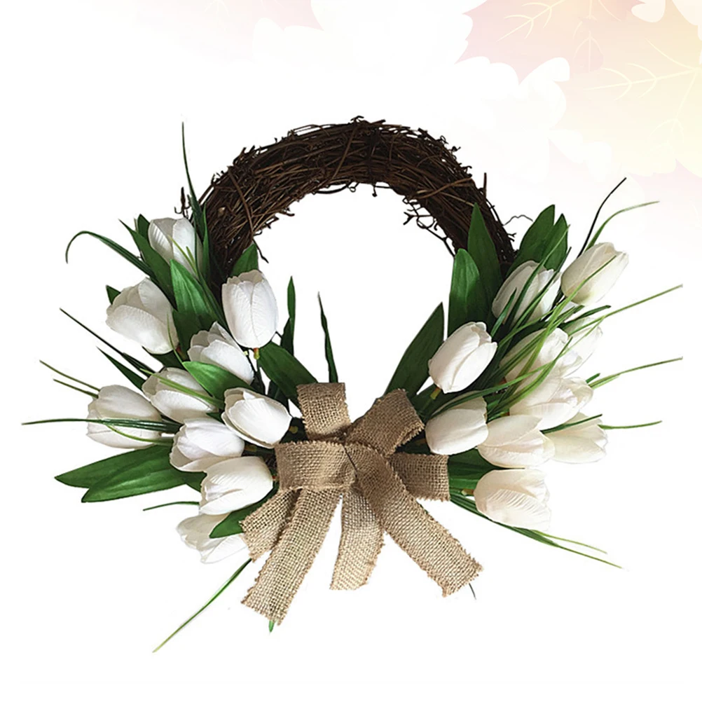 

Artificial Garland Door Wreath Hanging Decor Wedding Home Party Decoration Indoor Outdoor Romantic Style Wall