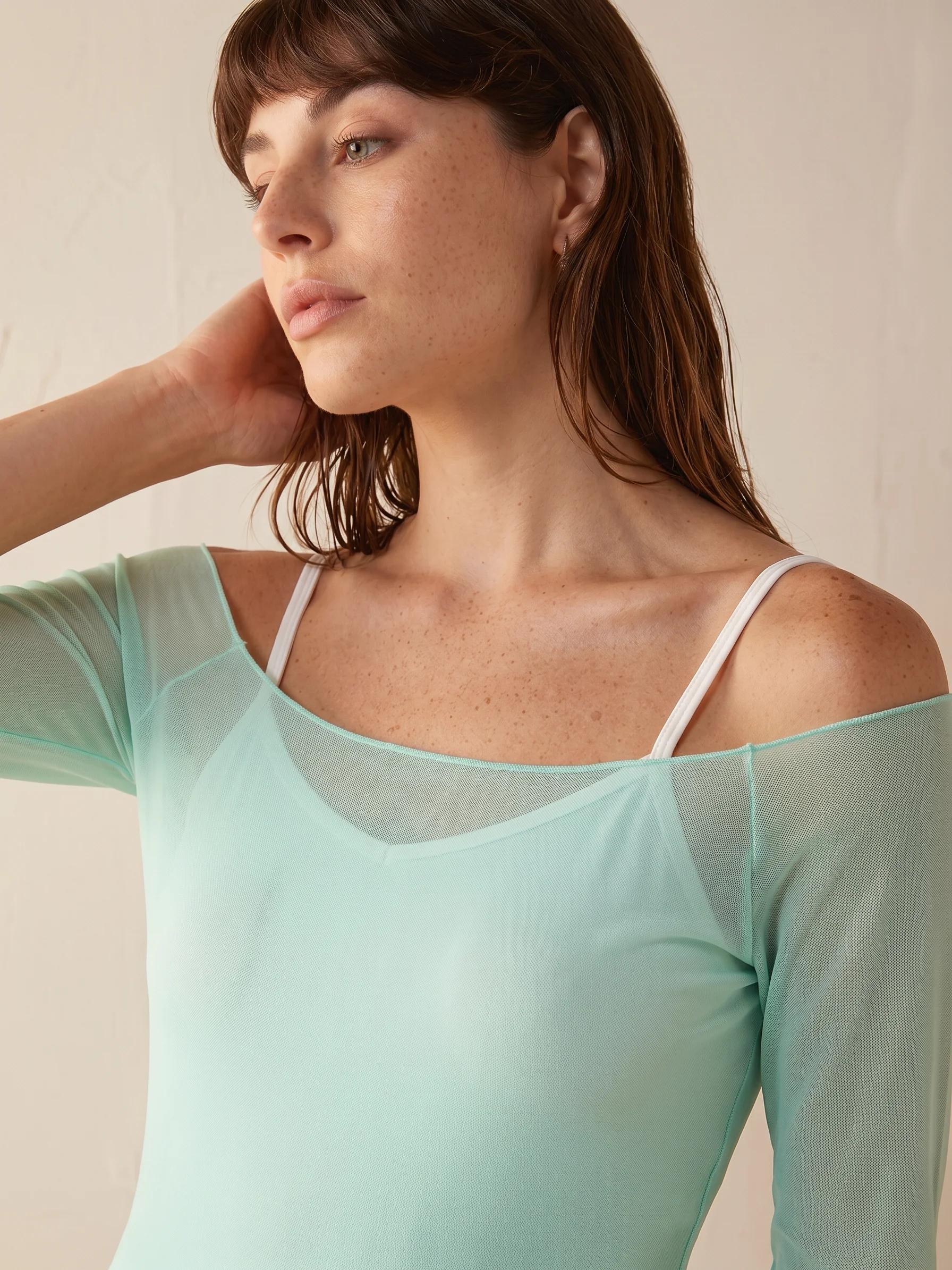 Girls Ballet Cover Up – Lightweight Breathable Quick-Dry Mesh Top for Dance & Gymnastics Adult